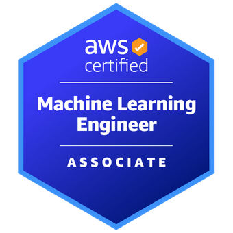 Badge da certificação AWS MLA-C01: AWS Certified Machine Learning Engineer - Associate