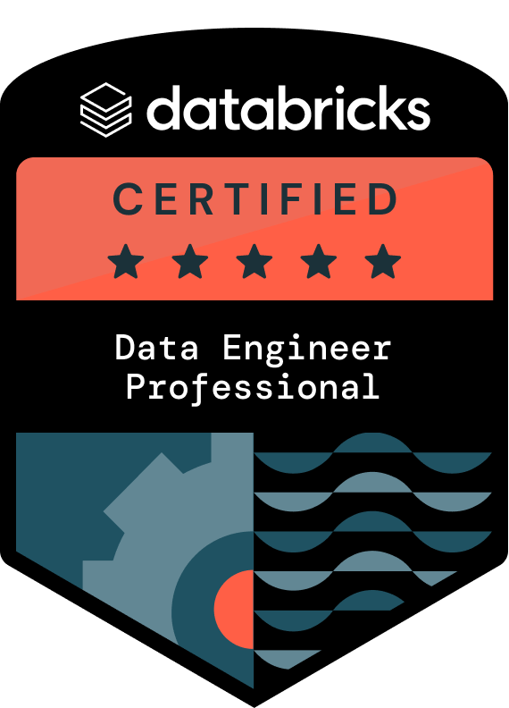 Badge da certificação Databricks: Databricks Certified Data Engineer Professional