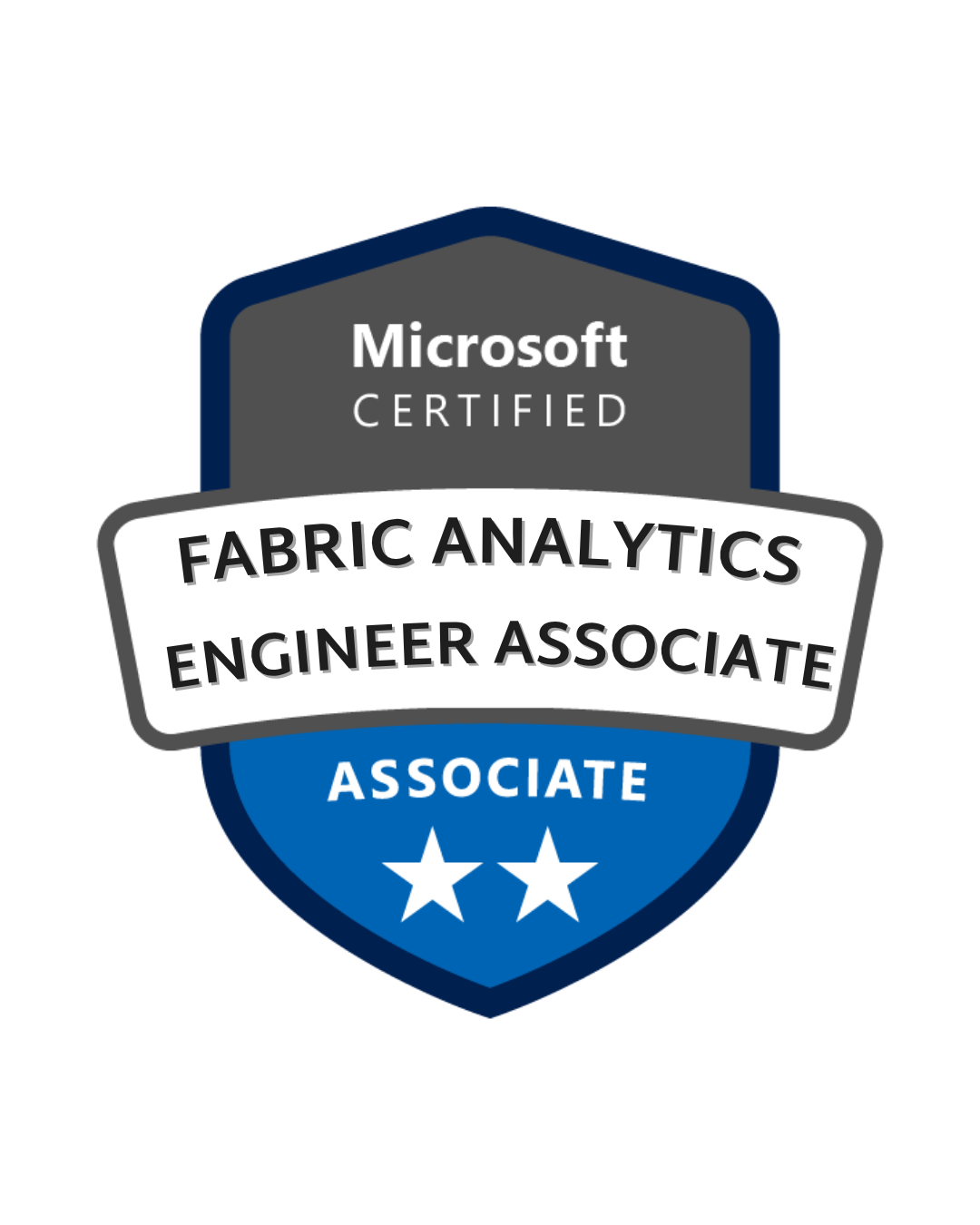 Badge da certificação Microsoft Azure DP-600: Fabric Analytics Engineer Associate