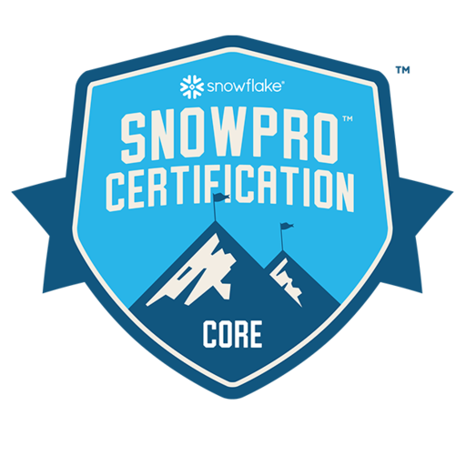 Badge da certificação Snowflake: SnowPro Core Certification