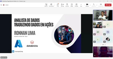 Workshop, analista de dados traduzindo dados em ações